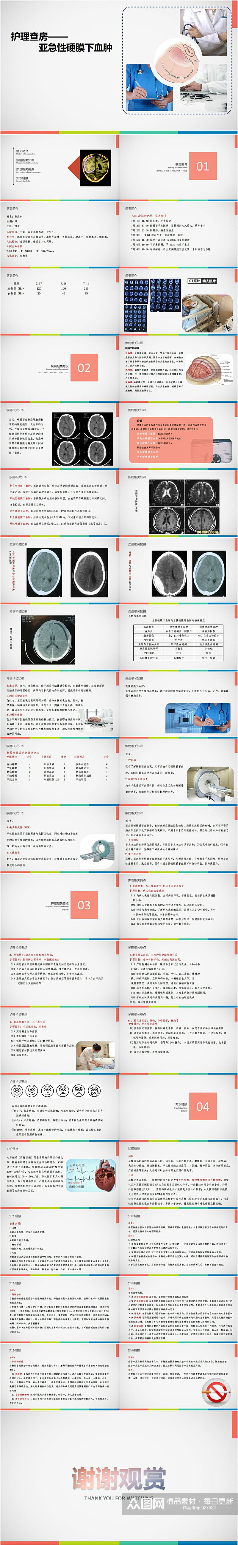 亚急性硬膜下血肿护理查房PPT素材