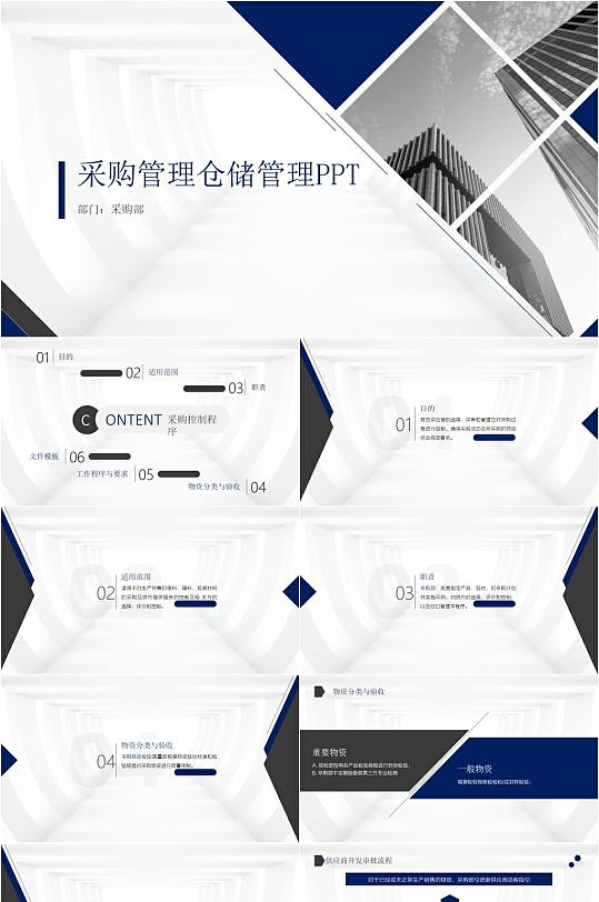 采購管理企業(yè)管理PPT模板
