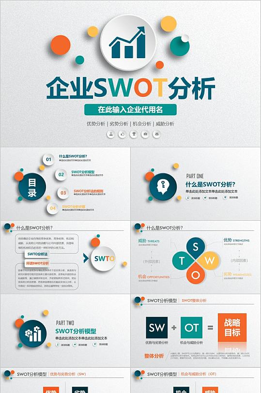 时尚企业SWOT分析PPT