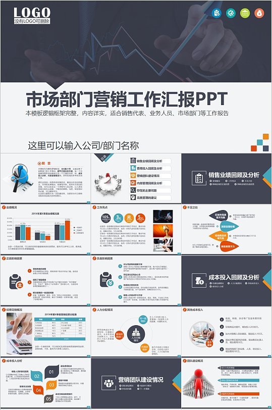 市场部门营销工作汇报PPT