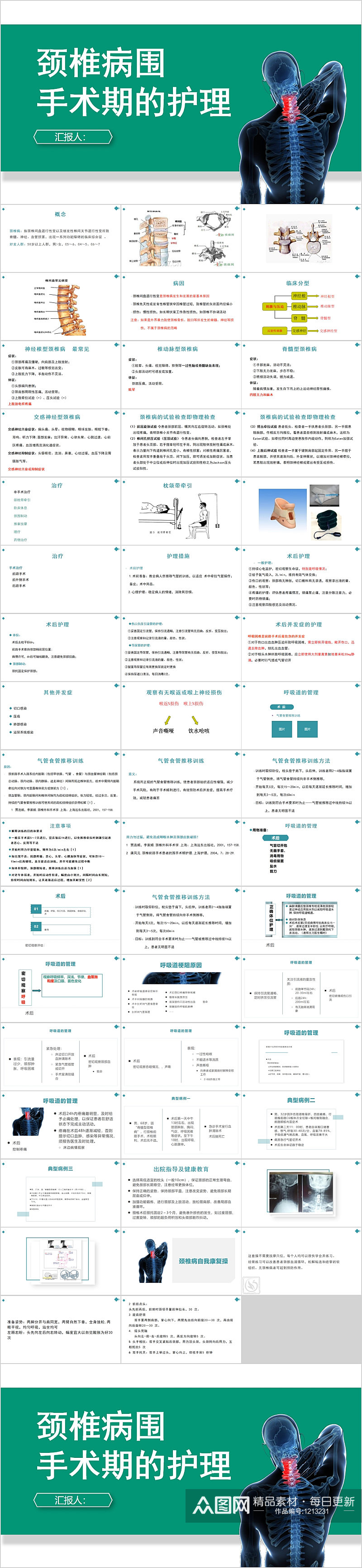 颈椎病围手术期的护理PPT素材