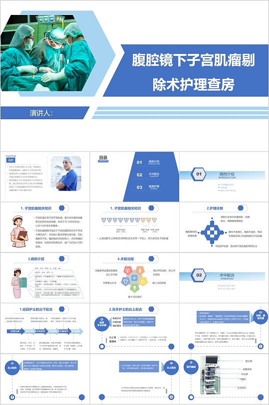 腹腔镜下子宫肌瘤剔除手术护理查房PPT