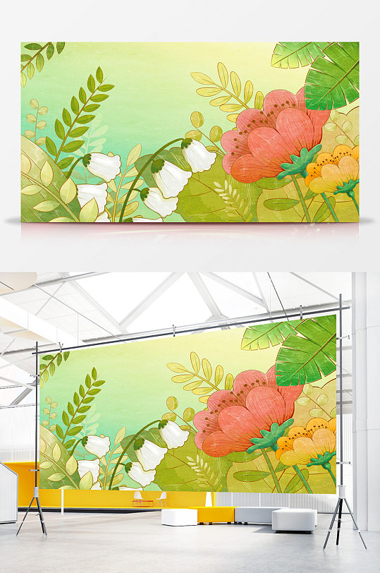 自然风景手绘装饰画图片-自然风景手绘装饰画设计素材-自然风景手绘