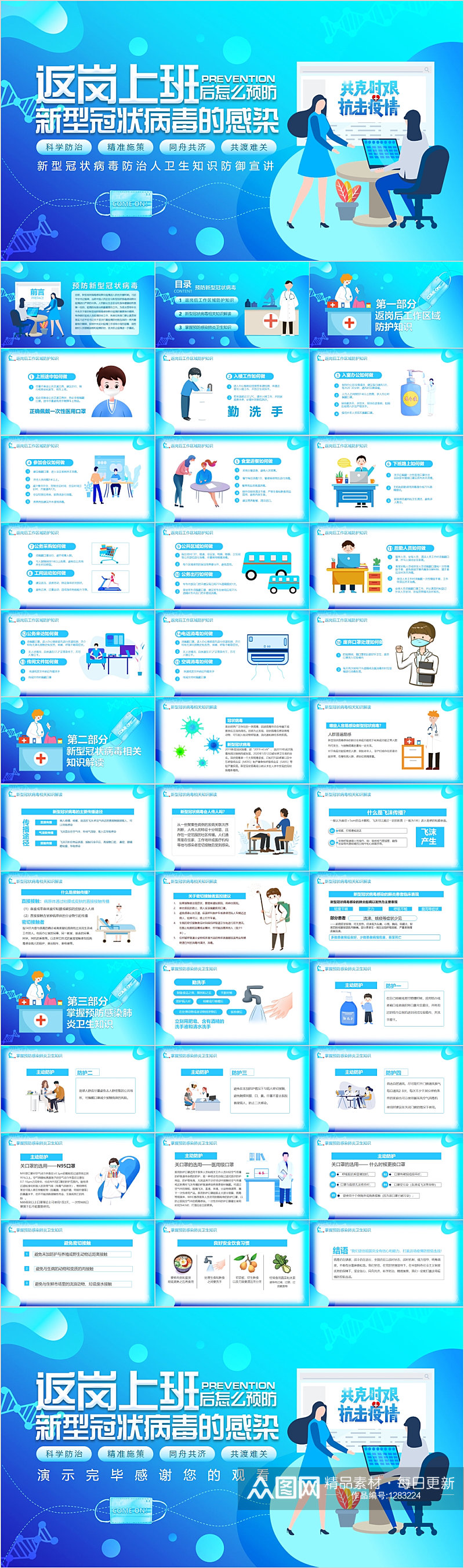 新型冠状病毒感染PPT素材