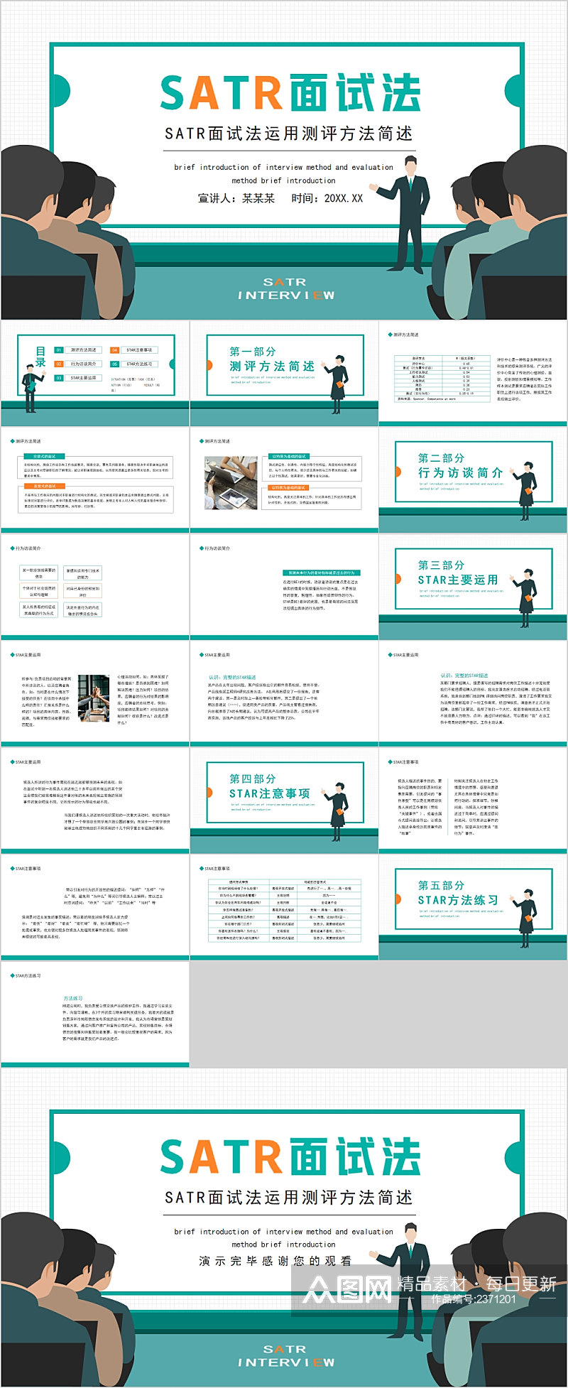 SATR面试法企业培训PPT素材