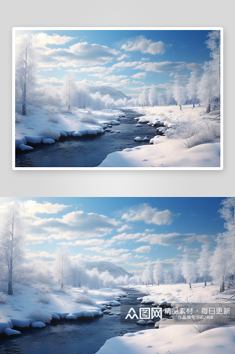 冬天冬季自然风景图片素材
