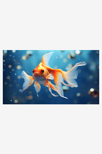 AI插图数字艺术金鱼素材图片