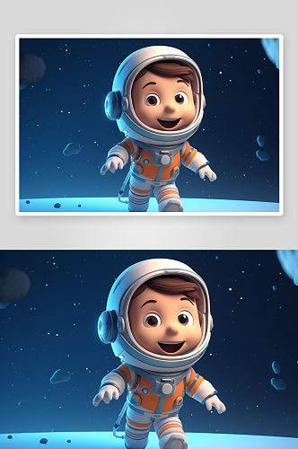 AI数字艺术太空人素材图片
