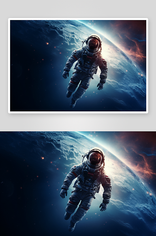 AI数字艺术太空人素材图片