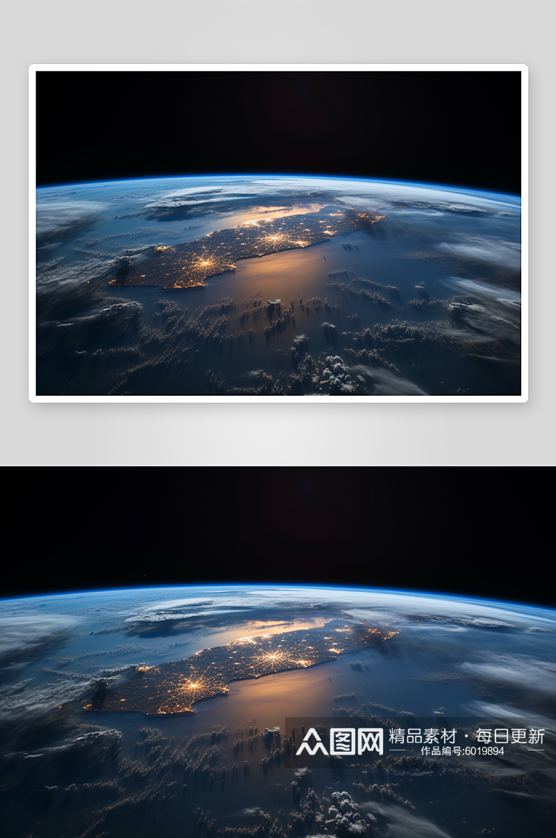AI数字艺术太空素材图片素材
