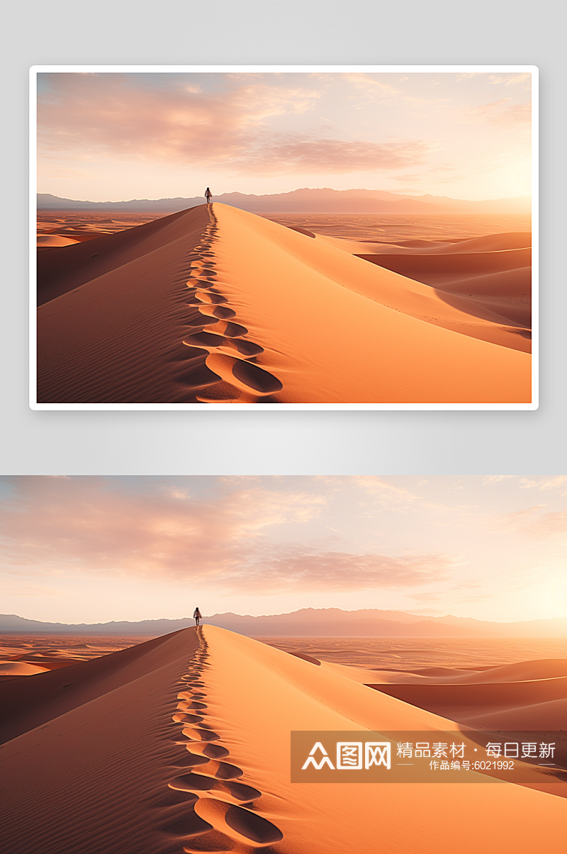 AI数字艺术沙漠壁纸素材图片素材