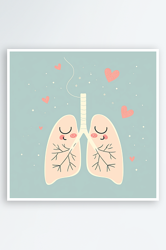 人体肺部素材图AI图数字艺术