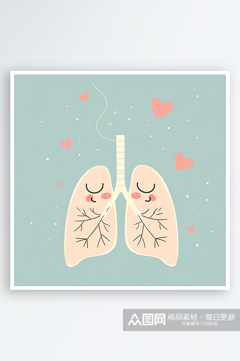 人体肺部素材图AI图数字艺术素材