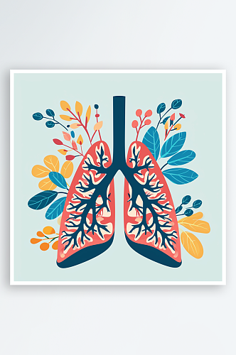 人体肺部素材图AI图数字艺术