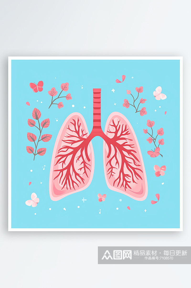 人体肺部素材图AI图数字艺术素材
