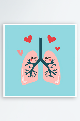 人体肺部素材图AI图数字艺术