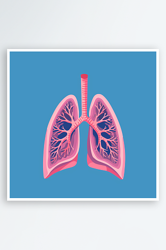 人体肺部素材图AI图数字艺术