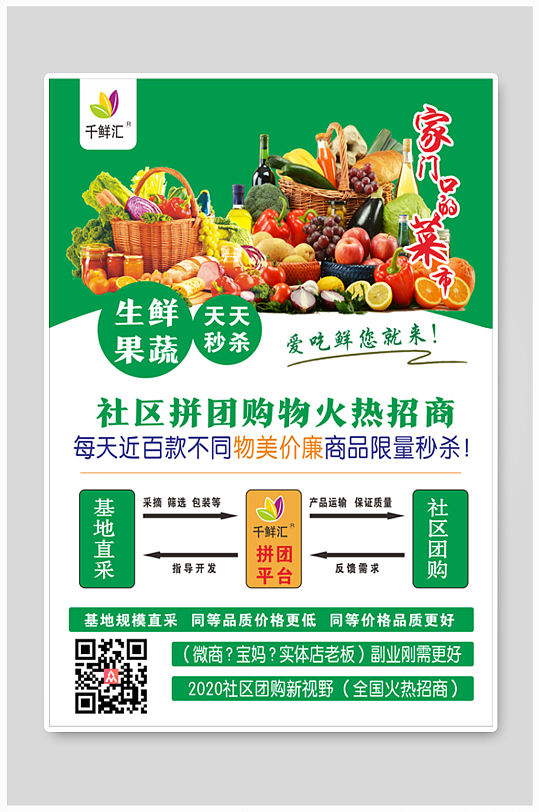 团购拼团推广宣传海报