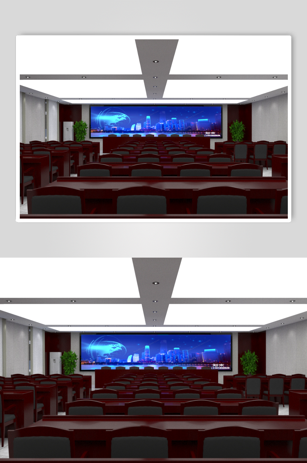 3D会议室效果图素材