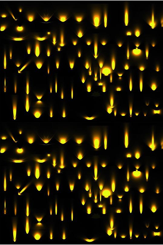 黄色光源亮化效果亮化灯光灯管亮化