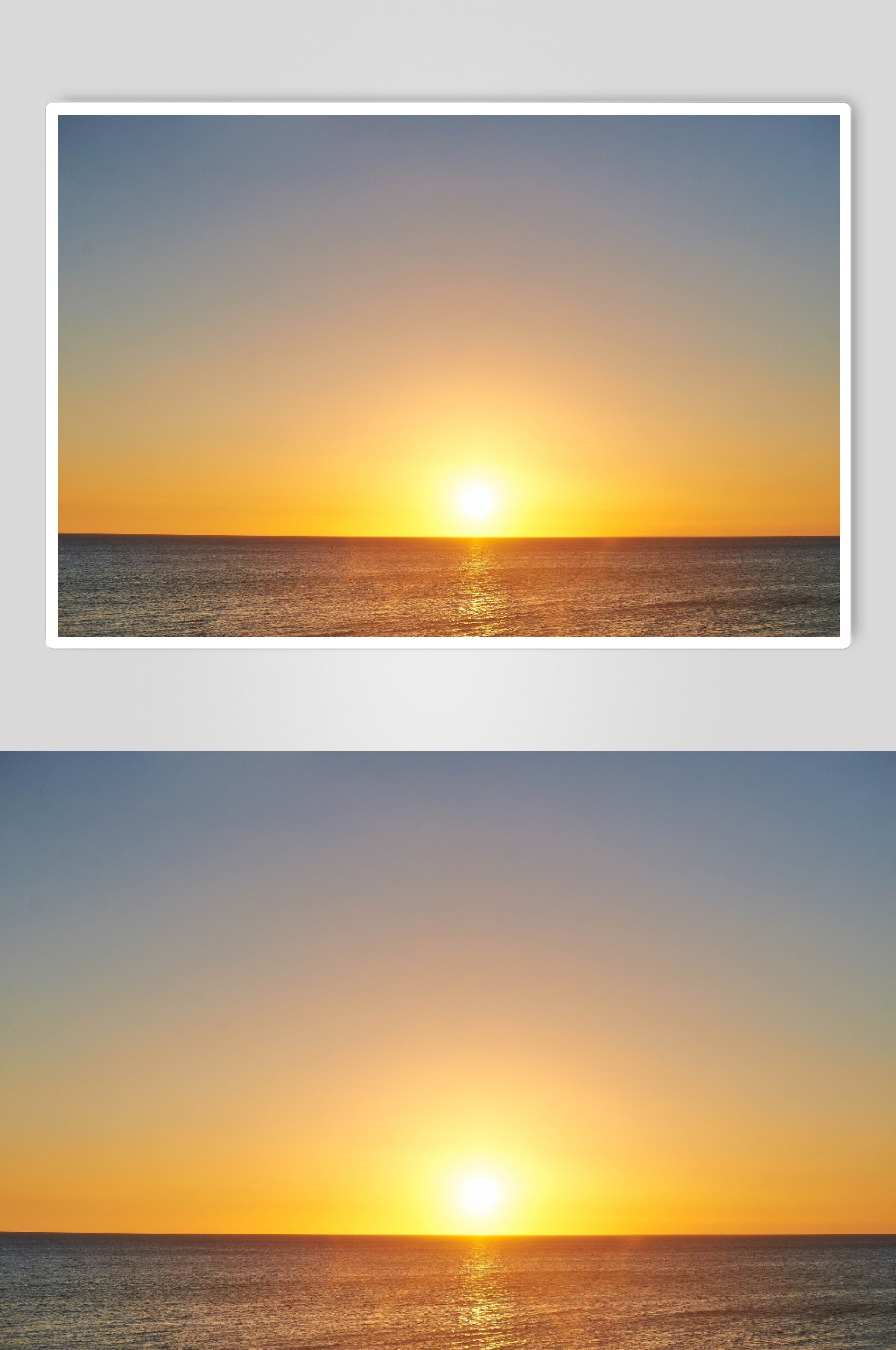 海滩日出日落摄影素材