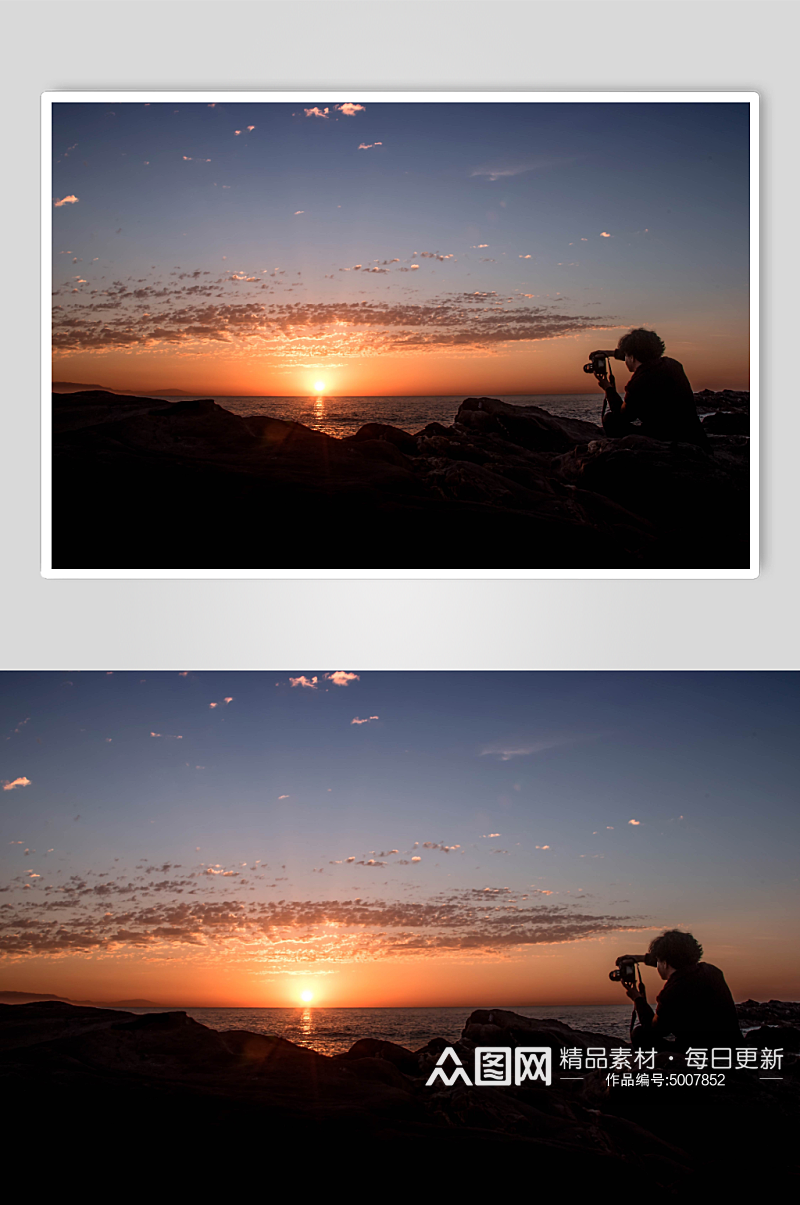 日出日落摄影背景图片素材