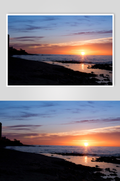 日出日落海滩摄影