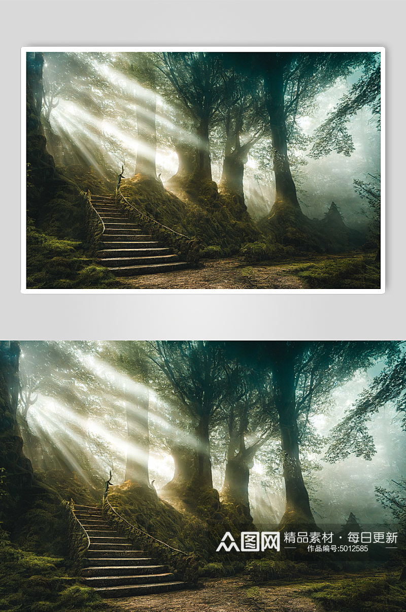 梦幻森林背景图片素材