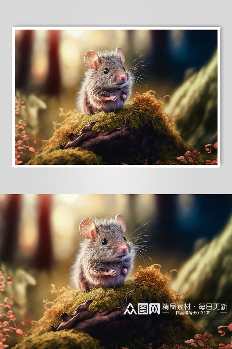 梦幻森林老鼠背景图片素材
