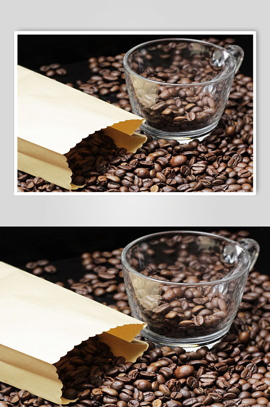 咖啡豆静物特写摄影图片