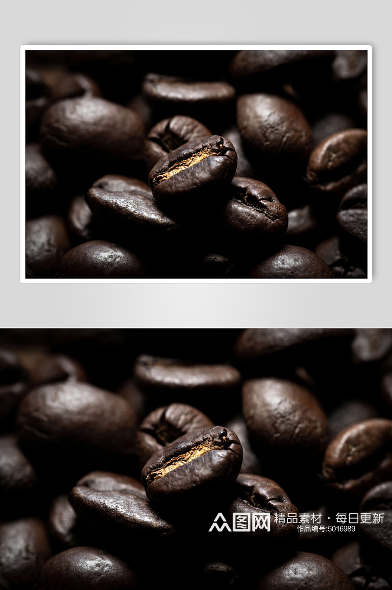 黑色咖啡豆摄影图片素材