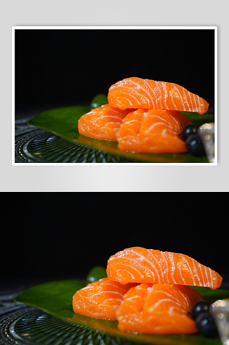 日式三文鱼创意摄影
