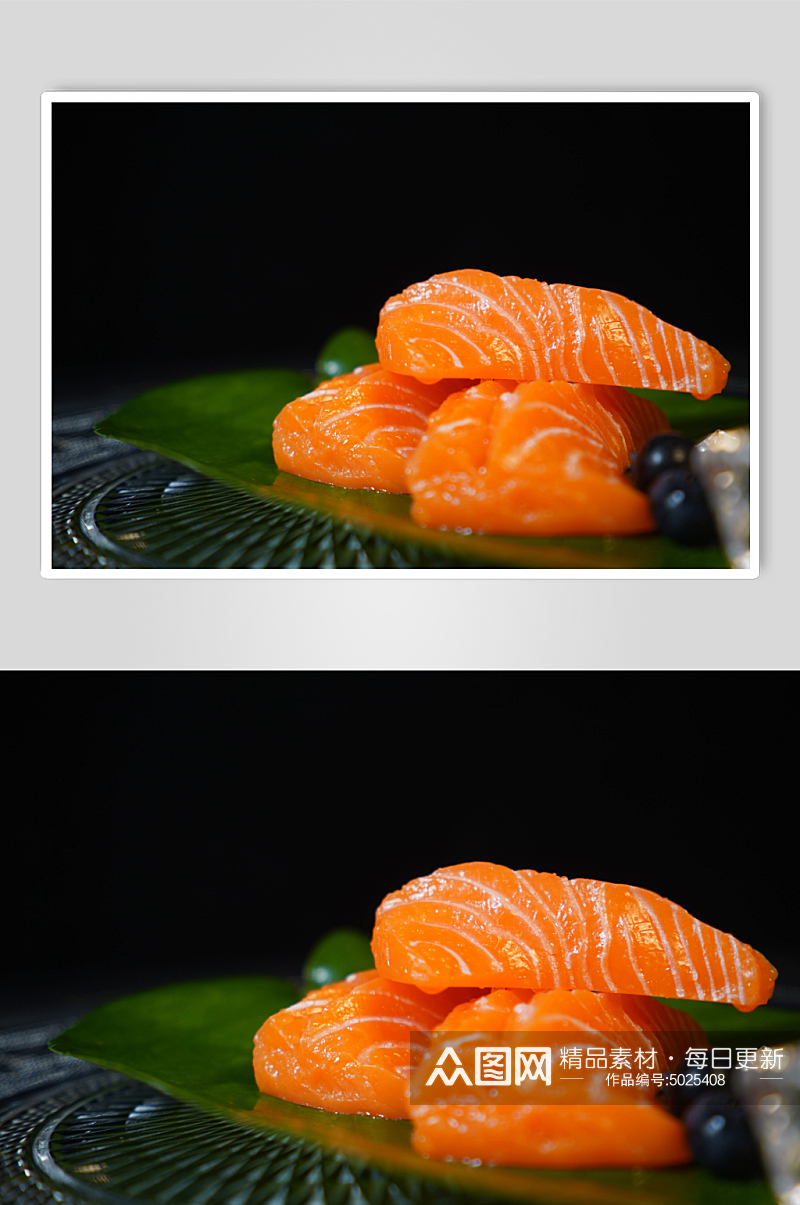 日式三文鱼创意摄影素材