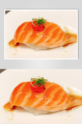 日式三文鱼美食摄影