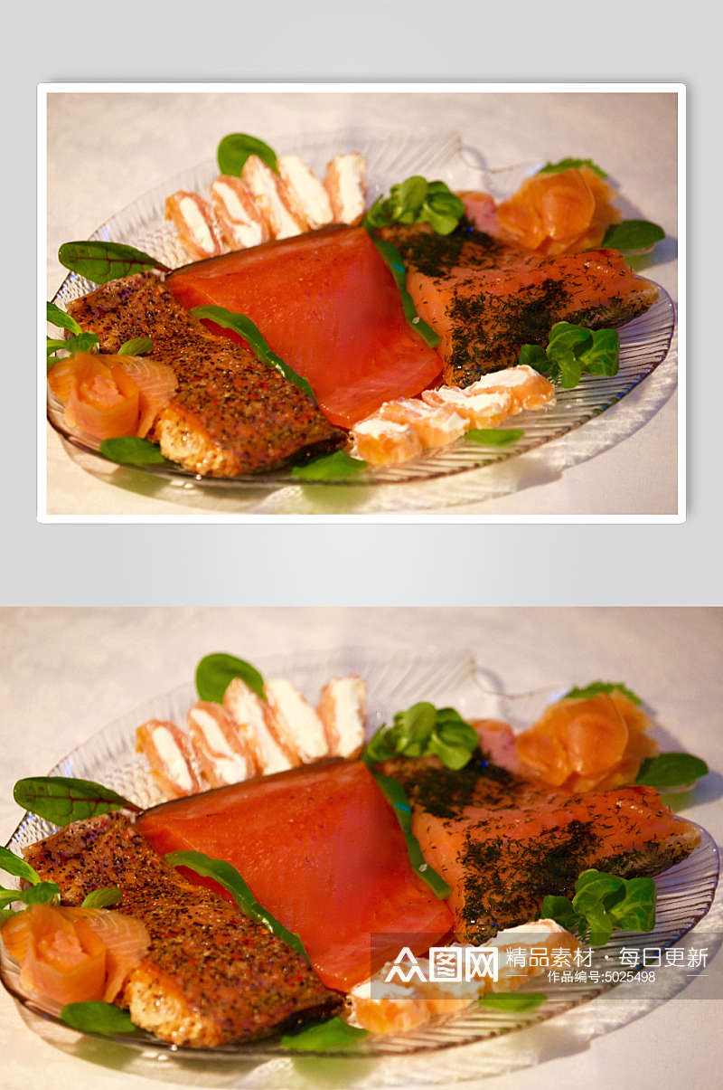 三文鱼日式餐饮摄影图片素材