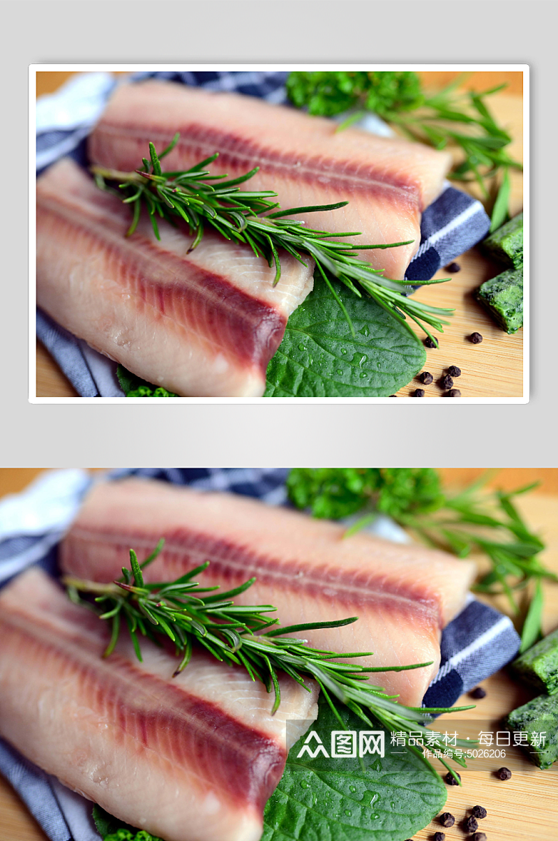 生鲜三文鱼美食摄影图片素材