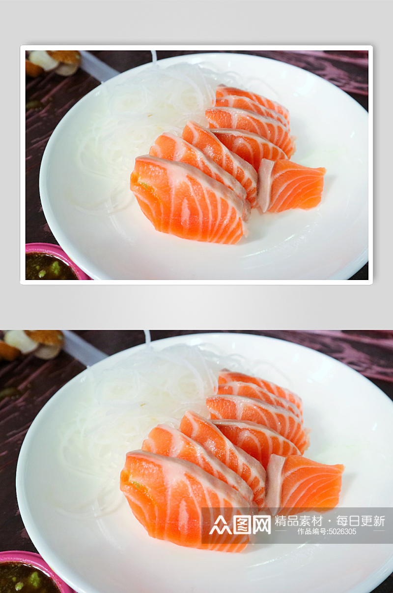 日式三文鱼美食图片素材