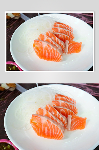 日式三文鱼美食图片
