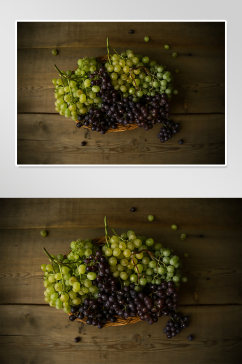 葡萄树果实实拍摄影图片