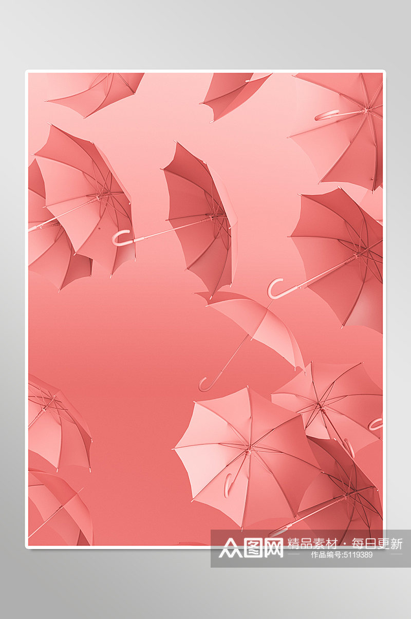 粉色雨伞背景图片素材