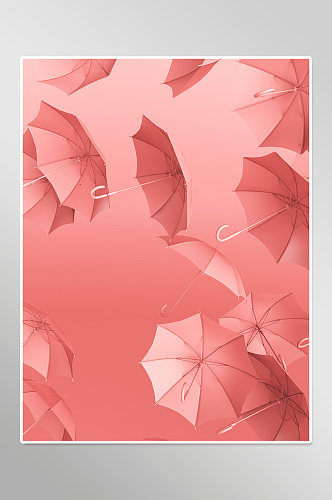 粉色雨伞背景图片