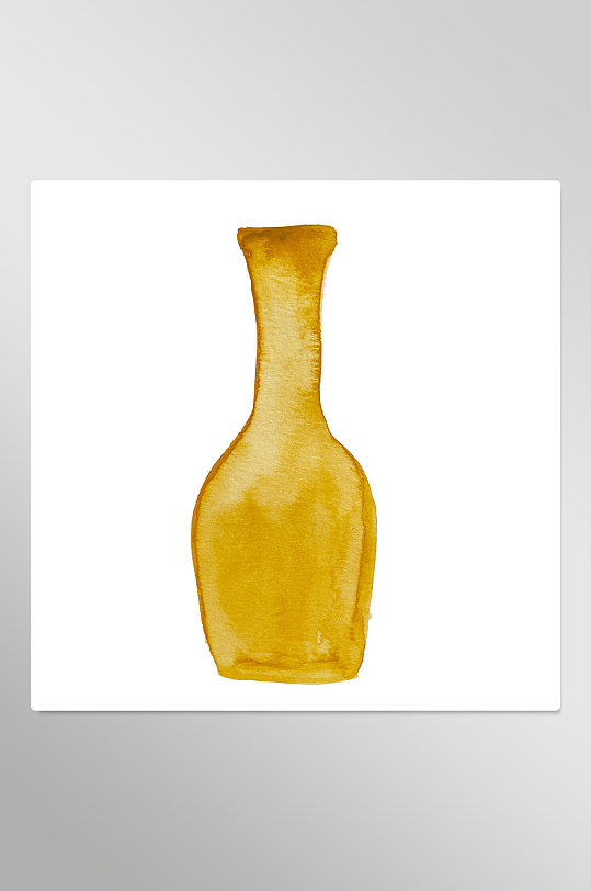 简约黄色花瓶装饰画