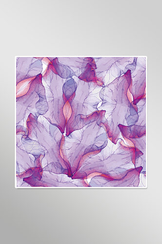 弥散风紫色花朵背景