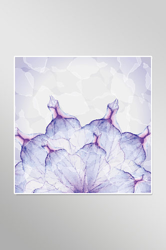 简约风紫色花朵背景