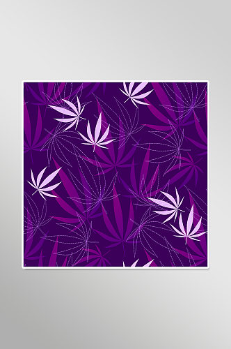 简约风紫色树叶背景图