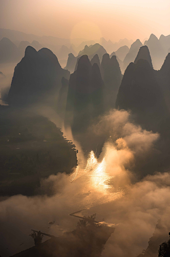 创意桂林山水高清摄影图片