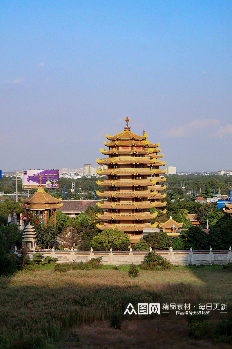 创意中国古代建筑高清摄影图片素材