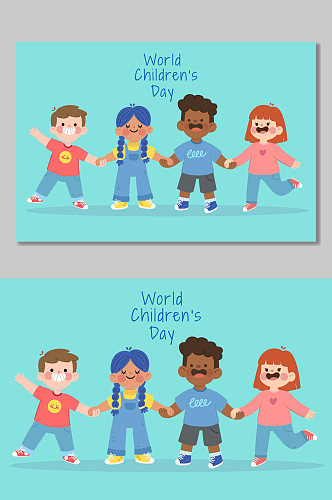 卡通国际儿童节插画图片