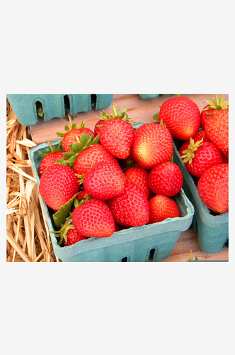 新鲜草莓唯美图片