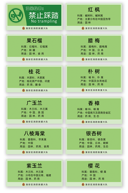 禁止踩踏各种名贵花草科属产地用途